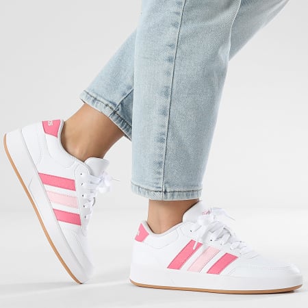 Adidas Sportswear - Baskets Femme Breaknet 3.0 JR8444 Footwear White Pink Fusion Clear Pink