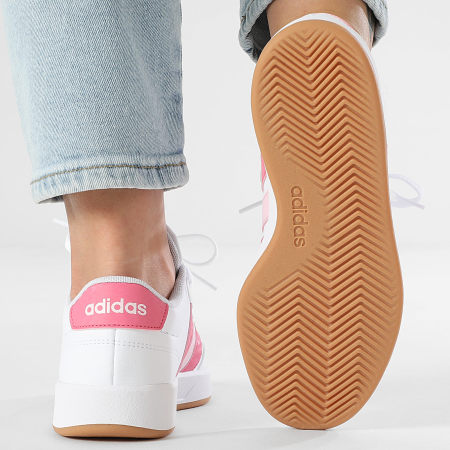 Adidas Sportswear - Baskets Femme Breaknet 3.0 JR8444 Footwear White Pink Fusion Clear Pink
