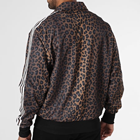 Adidas Originals - Striped Zip Jacket JV7578 Camel Leopard - Ryses