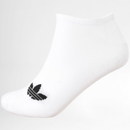 Adidas Originals - Lot De 6 Paires De Chaussettes Liner JW5338 Noir Gris Chiné Blanc