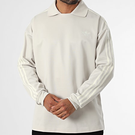 Adidas Originals - Polo Manches Longues Rugby JM9949 Beige