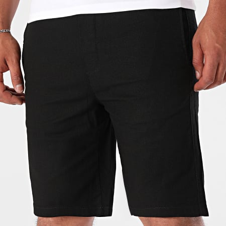 Armita - 463 Pantalones cortos chinos de lino negro