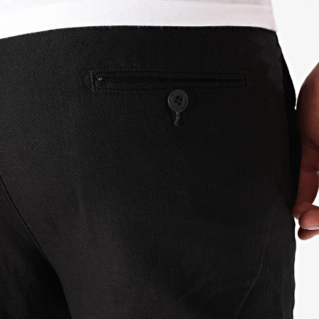 Armita - 463 Pantalones cortos chinos de lino negro