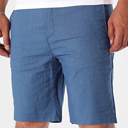 Armita - 463 Pantalones cortos chinos de lino azul real