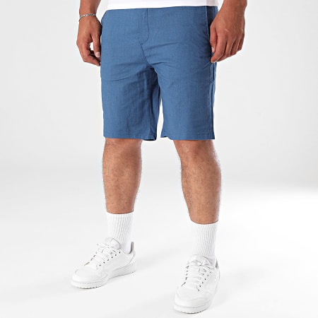 Armita - 463 Pantalones cortos chinos de lino azul real