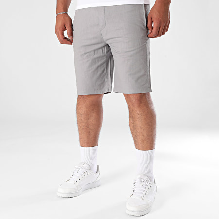 Armita - 463 Pantalones cortos chinos de lino gris