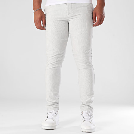 Armita - Pantalon Chino 972 Gris Clair Chiné