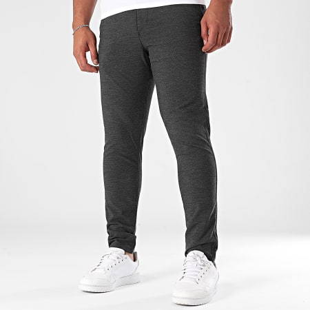 Classic Series - Pantalon Chino 972 Gris Anthracite Chiné