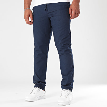 Classic Series - Pantalon En Lin 444 Bleu Marine