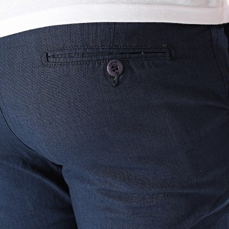 Classic Series - Pantalon En Lin 444 Bleu Marine