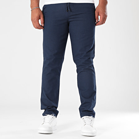 Classic Series - Pantalon En Lin 444 Bleu Marine
