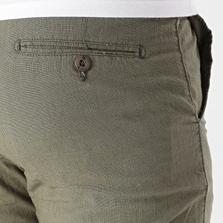 Armita - Pantalon En Lin 444 Vert Kaki