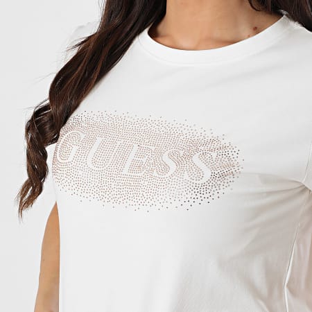 Guess - Tee Shirt Femme V5YI08-J1314 Blanc