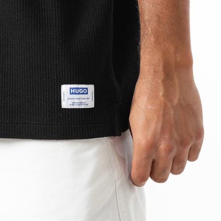 Hugo Blue - Tee Shirt Oversize Nuwaffle 50534434 Noir