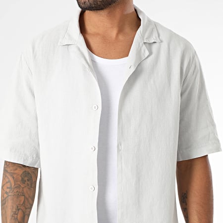 KZR - Chemise Manches Courtes En Lin 058 Gris