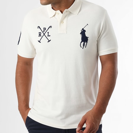 Polo Ralph Lauren - Polo Manches Courtes Big Player Blanc