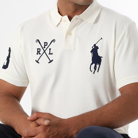 Polo Ralph Lauren - Polo Manches Courtes Big Player Blanc