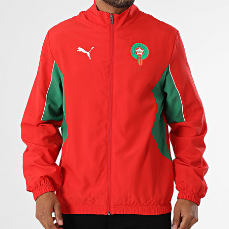 Puma - Veste Zippée FRMF Maroc Archive 781973 Rouge Vert