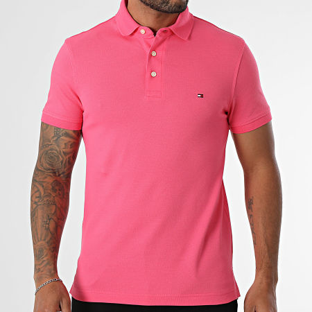 Tommy Hilfiger - Polo Manches Courtes Slim 1985 7771 Rose