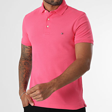 Tommy Hilfiger - Polo Manches Courtes Slim 1985 7771 Rose