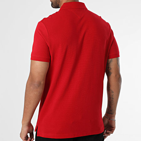 Tommy Hilfiger - Polo Manches Courtes Regular Fit MB Contrast Collar Cuff 9563 Rouge