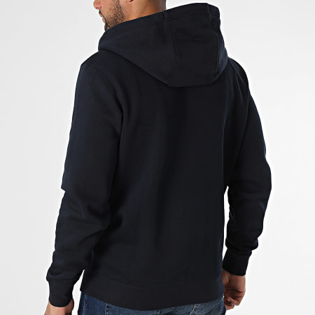 Tommy Hilfiger - Sweat Zippé Capuche Flag Logo 1492 Bleu Marine