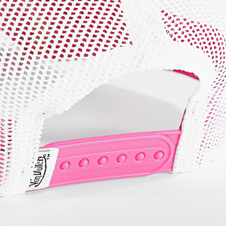 Von Dutch - Casquette Trucker VD-1-CT Blanc Rose Fuschia