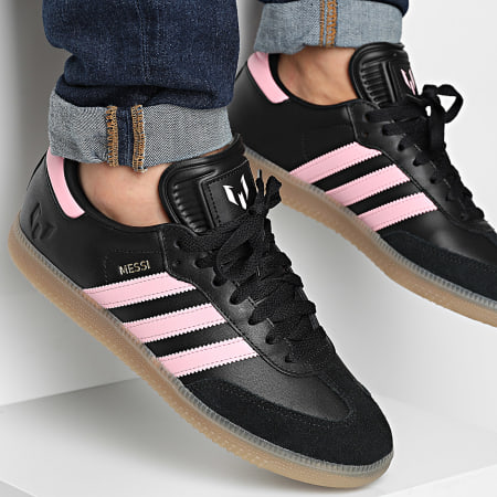 Adidas Sportswear - Baskets Samba Messi JP7845 Core Black Gold Metallic Gum 4