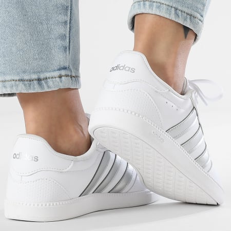 Adidas Sportswear - Baskets Femme Breaknet Sleek JI3527 Footwear White Silver Metallic