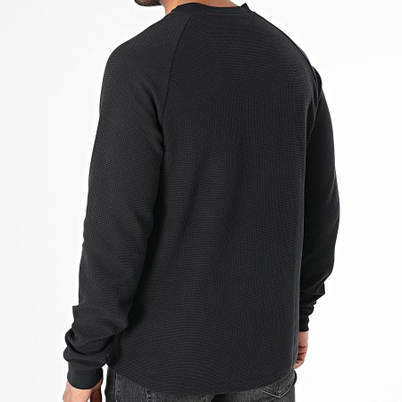 Adidas Originals - Tee Shirt Manches Longues Waffle Essentials JW1050 Noir