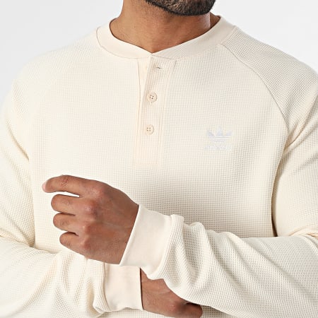 Adidas Originals - Polo Manches Longues Essentials JX2757 Beige