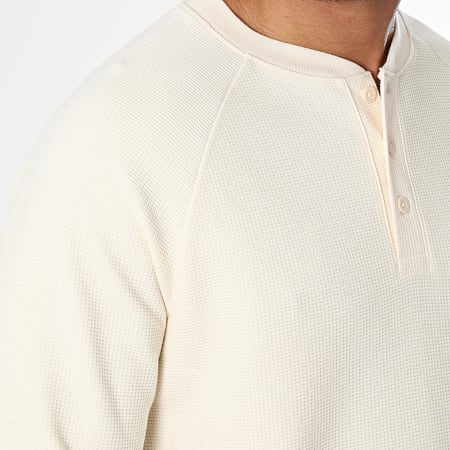 Adidas Originals - Polo Manches Longues Essentials JX2757 Beige