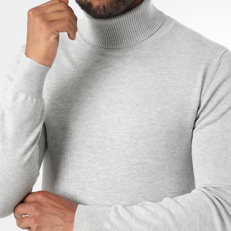 LBO - 1988 Light Heather Grey Roll Neck Sweater