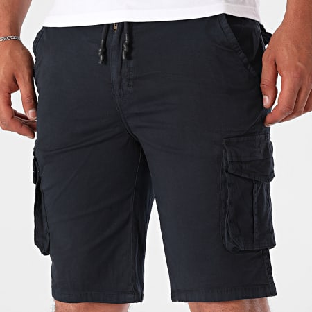 Paname Brothers - Pantalones cortos Basile Navy Cargo