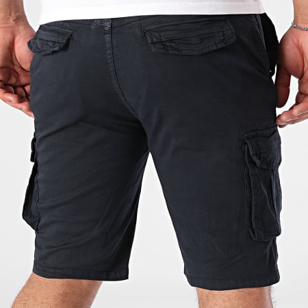 Paname Brothers - Pantalones cortos Basile Navy Cargo