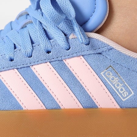 Adidas Sportswear - Baskets Femme VL Court 3.0 JR8648 Blue Fusion Clear Pink Silver Metallic