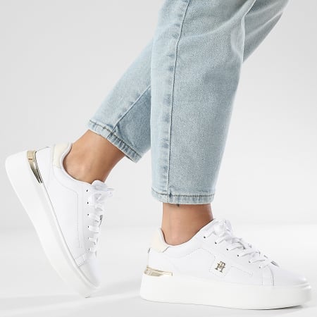 Tommy Hilfiger - Baskets Femme TH Fashion Court 8631 White