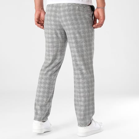 Classic Series - Regular Fit Pantalones a cuadros 28010 Gris Beige Detalles