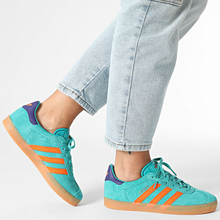adidas gazelle silver green womens ADIDAS GAZELLE W main image 0