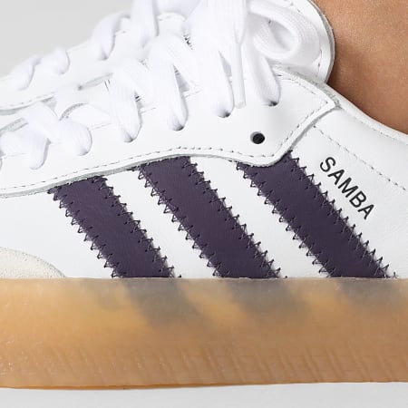 Adidas Originals - Baskets Femme Sambae W JS3941 Footwear White Off White Aurora Plum