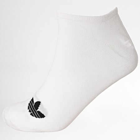 Adidas Originals - Lot De 3 Paires De Chaussettes Liner JV7400 Noir Gris Blanc