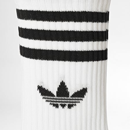 Adidas Originals - Lot De 3 Paires De Chaussettes 3 Stripes Crew JZ4932 Blanc