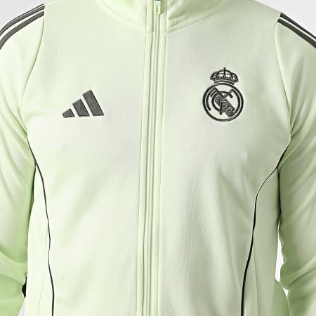 Adidas Sportswear - Ensemble De Survetement A Bandes Real Madrid JP4013 Vert Lime Gris Anthracite