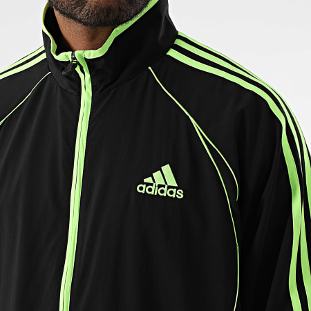 adidas グリーンジャケット Adidas Sportswear - Teamgeist Zip Jacket JW5866 Black