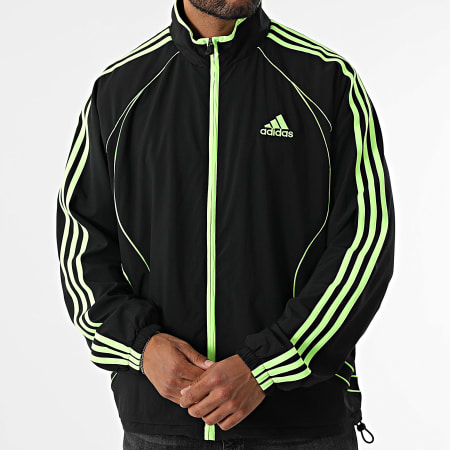 Adidas Sportswear - Teamgeist Zip Jacket JW5866 Black Fluorescent