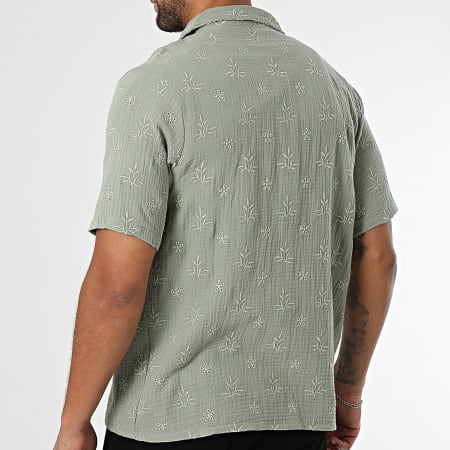 KZR - Chemise Manches Courtes Brodé 226 Vert Clair