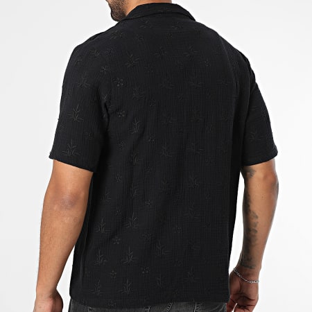 KZR - Chemise Manches Courtes Brodé 226 Noir