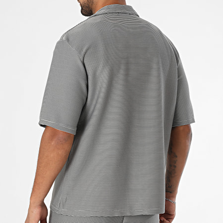 MTX - Ensemble Chemise Manches Courtes Et Short Jogging A Rayures 209 Gris