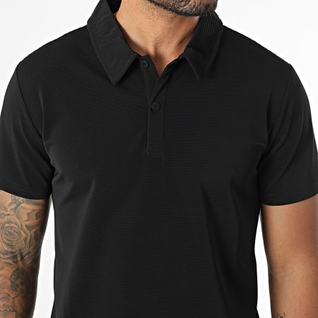 MTX - Ensemble Polo Manches Courtes Et Short Jogging Texturé 188 Noir