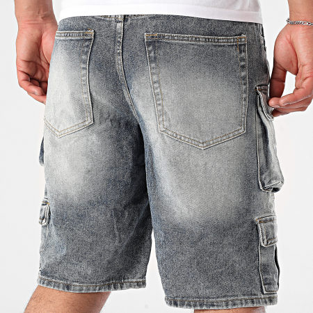 Uniplay - Short Cargo Jean 29B Bleu Denim